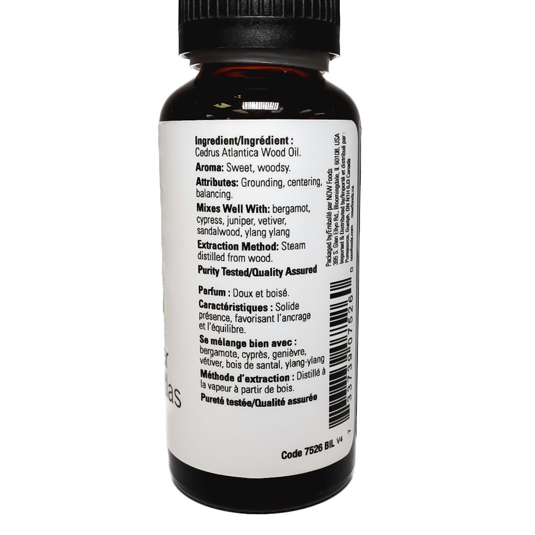 Now Foods Atlas cedar cèdre de l'atlas essential oil
