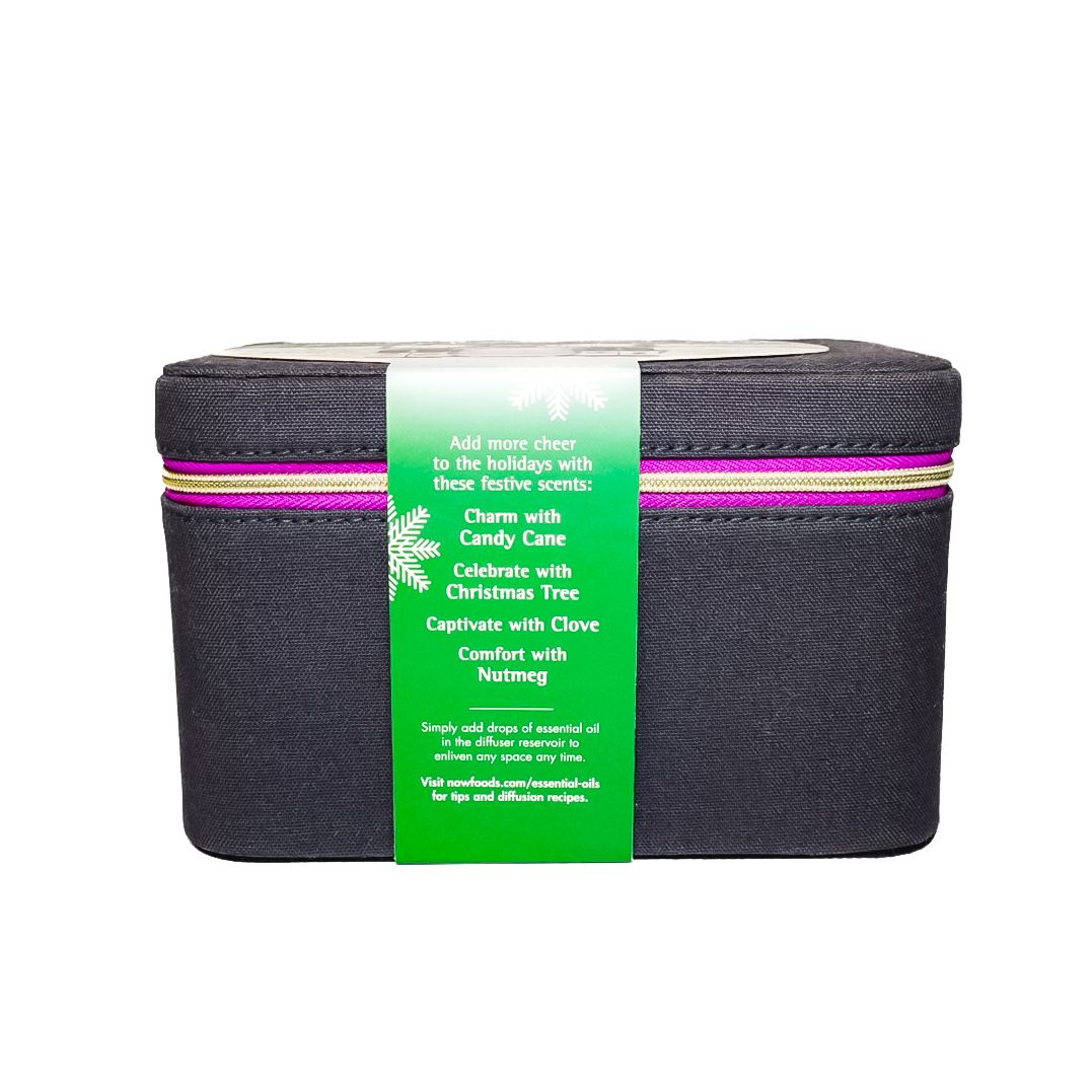 Now Foods Holiday Cheer Gift Case essential oils and diffuser combo