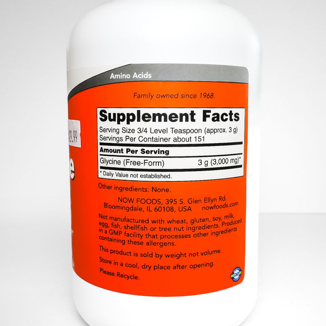 Now Foods Glycine Pure Powder