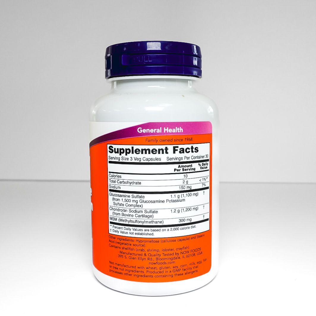 Now Foods Glucosamine & Chondroitin with MSM