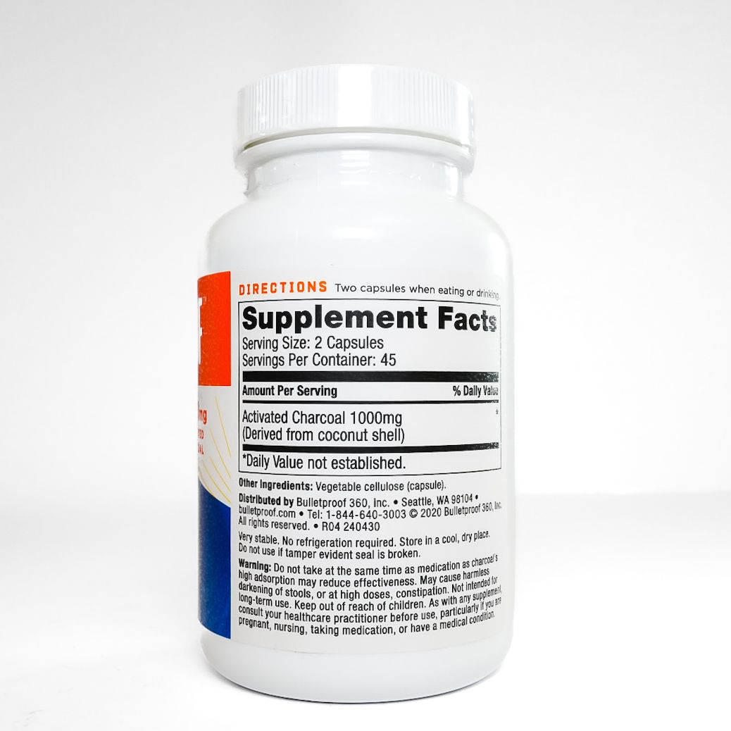 Bulletproof Coconut Charcoal Capsules