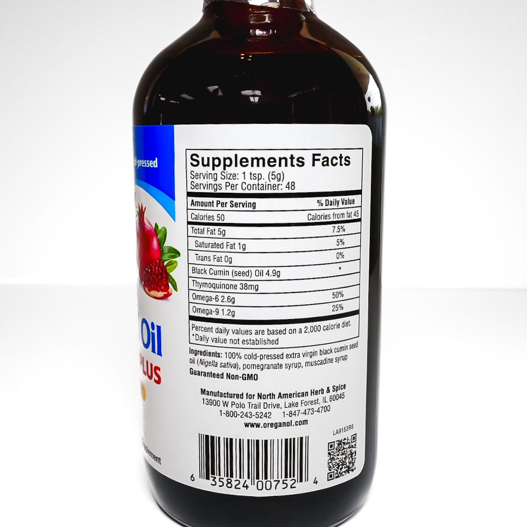 North American Herb And Spice Black Seed Oil
