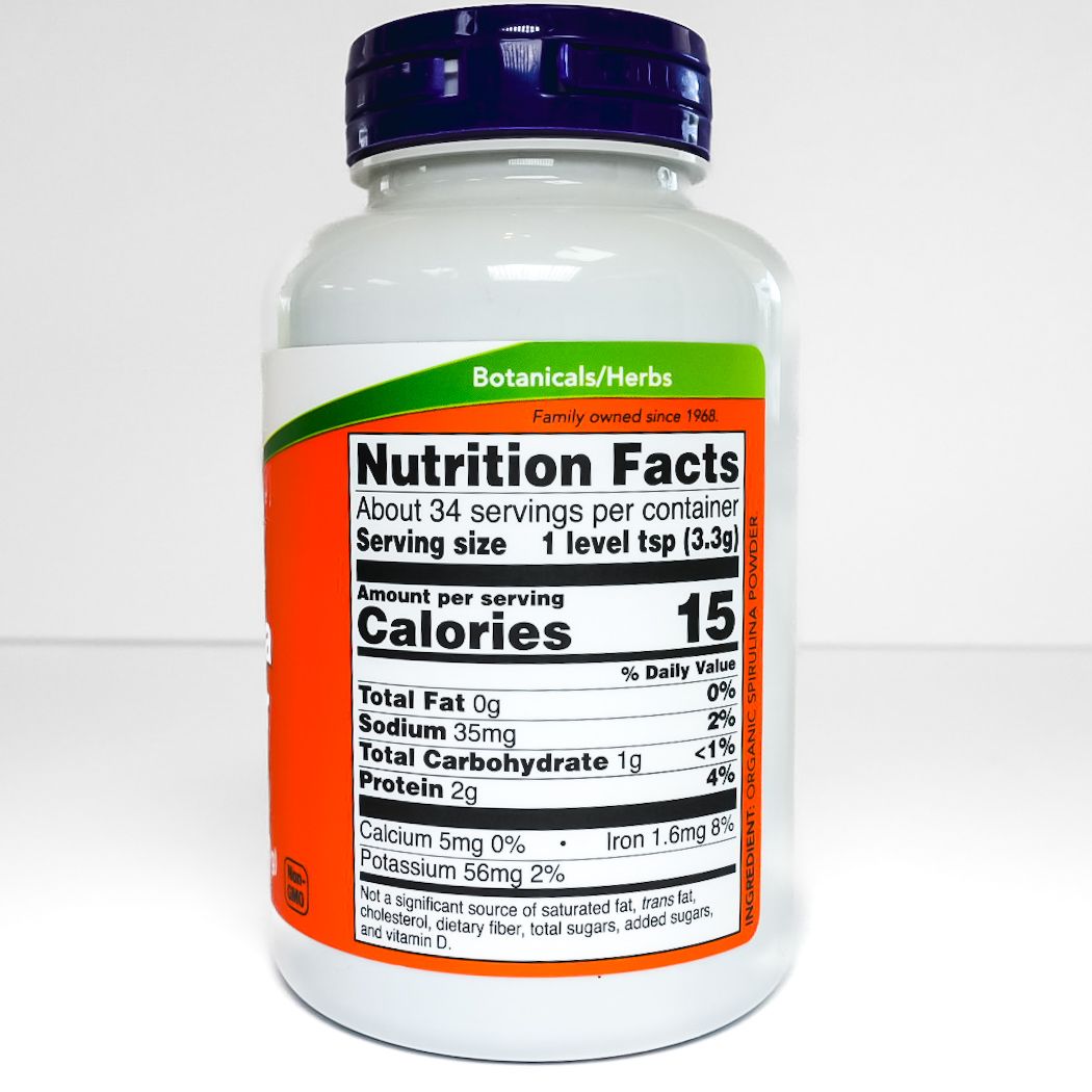 Now Foods Certified Organic Spirulina Powder Pure