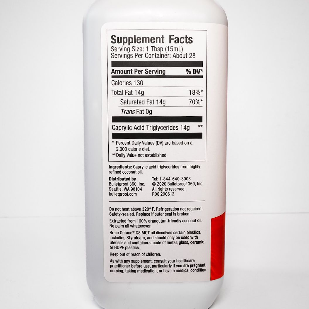 Bulletproof Brain Octane MCT Oil