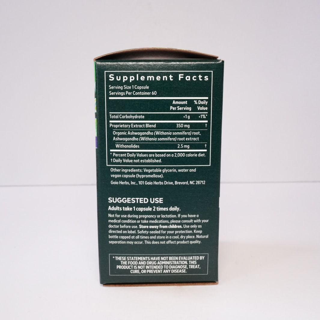 Gaia Herbs Ashwagandha Root Veg Capsules