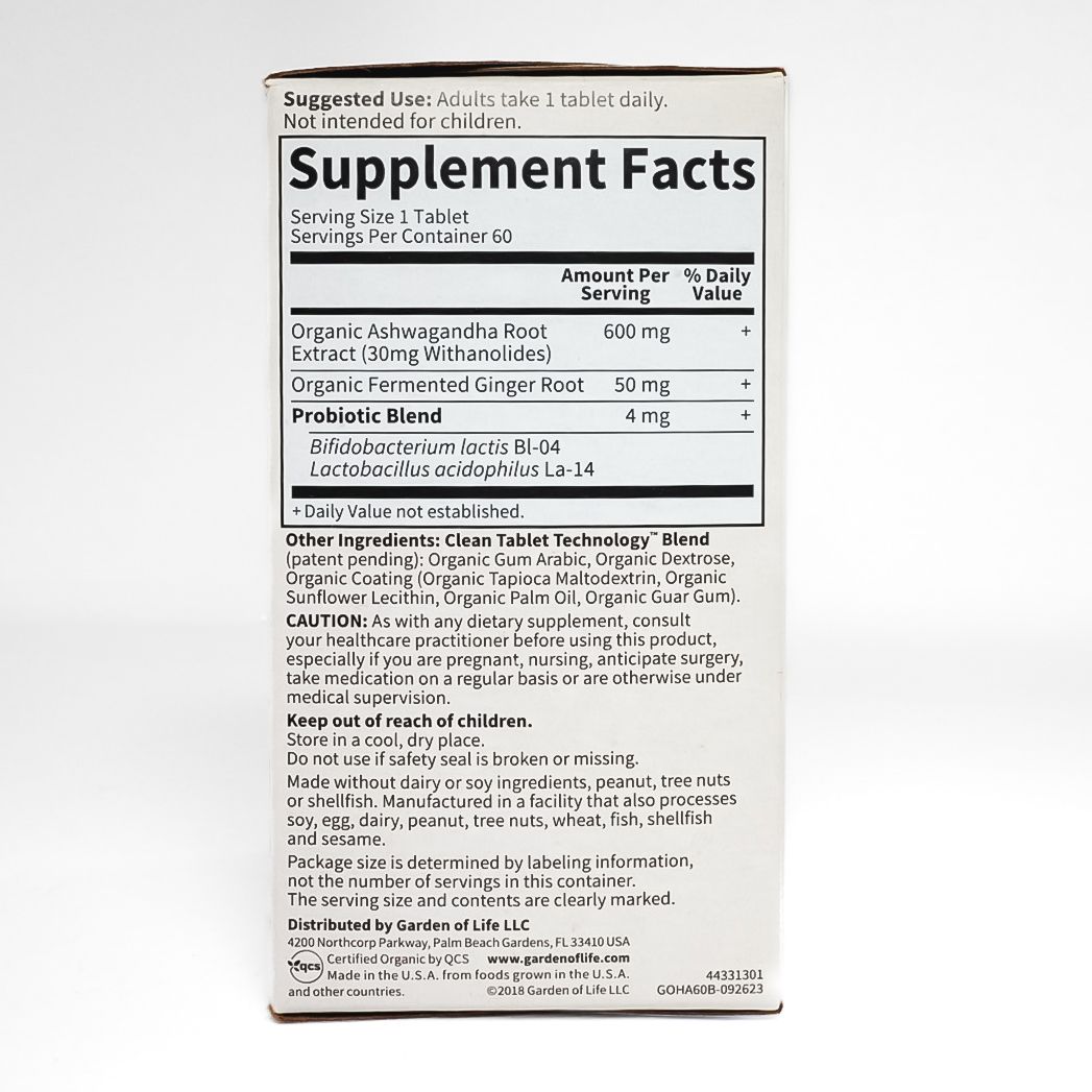 Garden Of Life Ashwagandha Stress & Mood