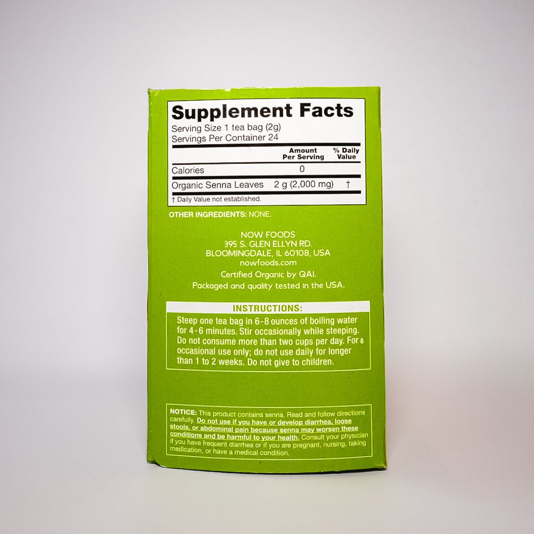 Organic Senna Tea Bags