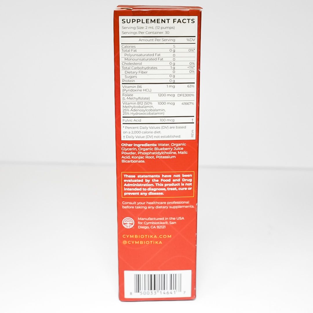 Cymbiotika B12 + B6 liquid liposomal supplement