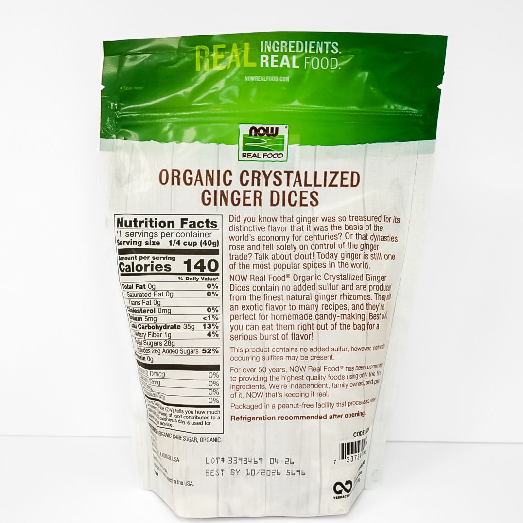 Organic Crystallized Ginger Dices