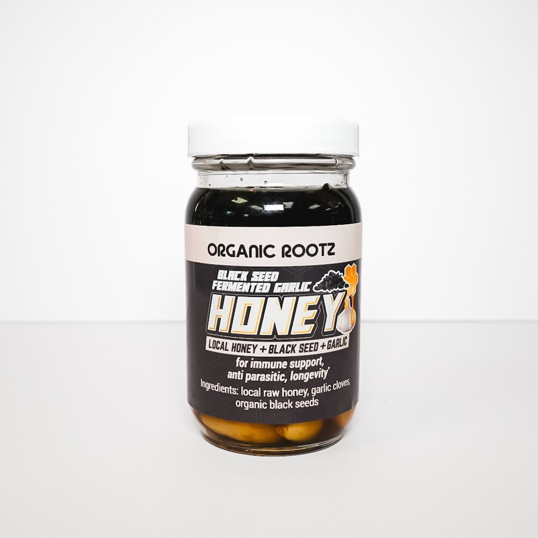 Fermented Garlic Honey with Blackseed