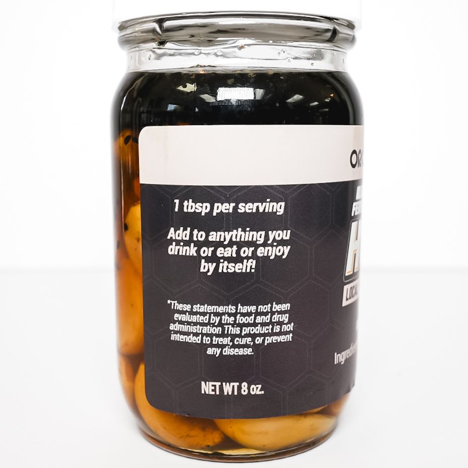 Organic Rootz Fermented Garlic Honey with Blackseed