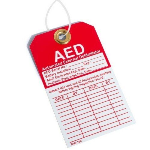 AED Inspection Tag
