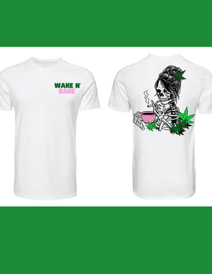 Wake N Bake Marijuana Graphic T-Shirt