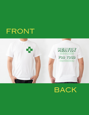 Heavily Medicated for Your Protection Marijuana Graphic T-Shirt