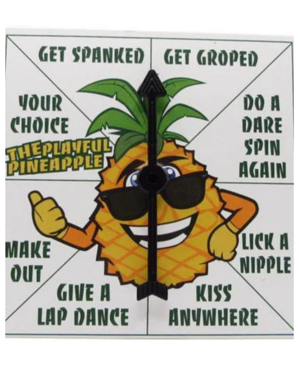 DV8 Dare™ Playful Pineapple Lil Spinner Portable Adult Party Ice Breaker Game for Swingers