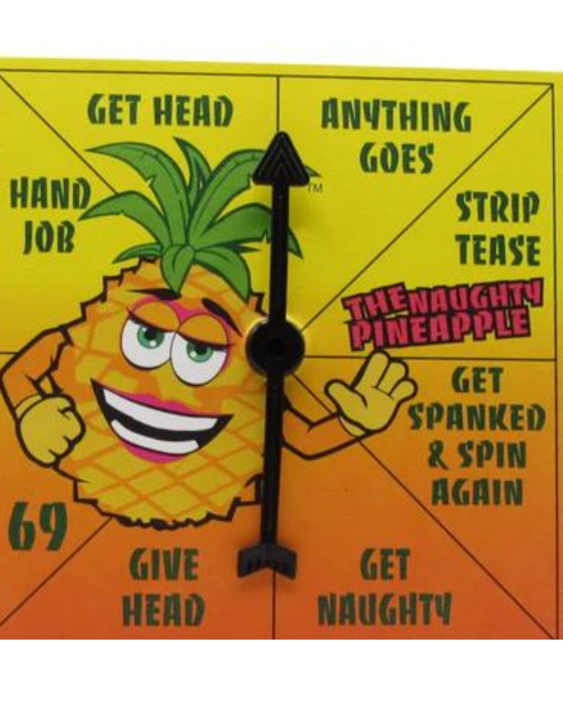 DV8 Dare™ Naughty Pineapple Lil Spinner Portable Adult Party Game for Swingers