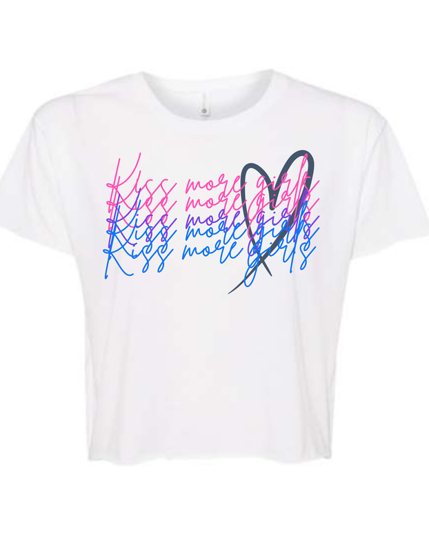 Kiss more Girls Crop Top
