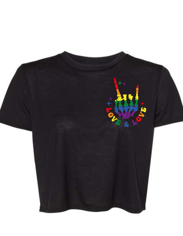 All For Love &amp; Love For All Relaxed Crop Top