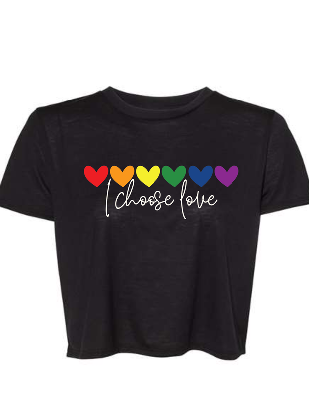 I Choose Love Relaxed Crop Top