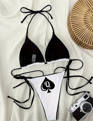 Queen of Spades Bikini Set