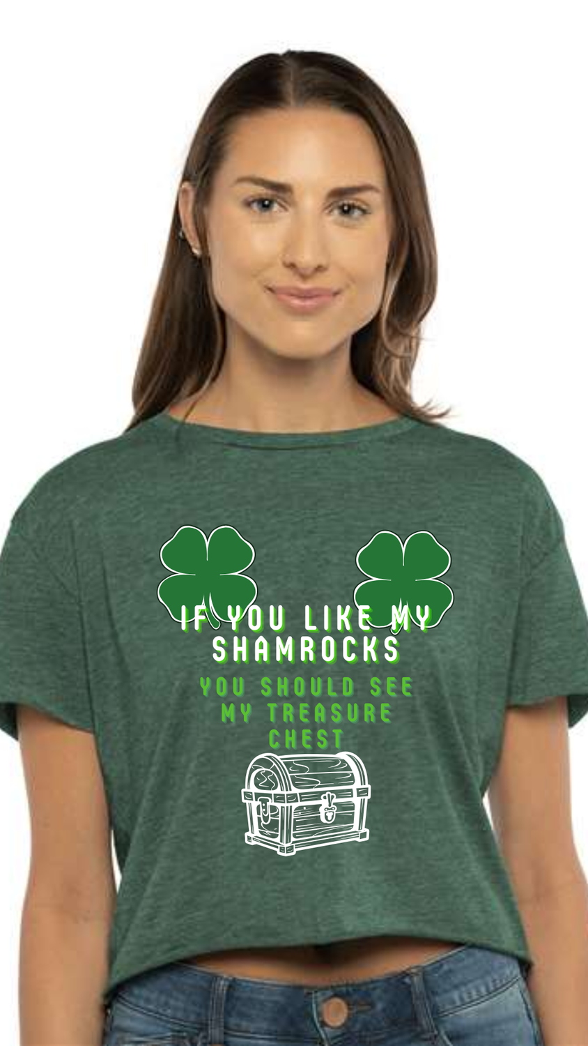 If You Like My Shamrocks Crop Top