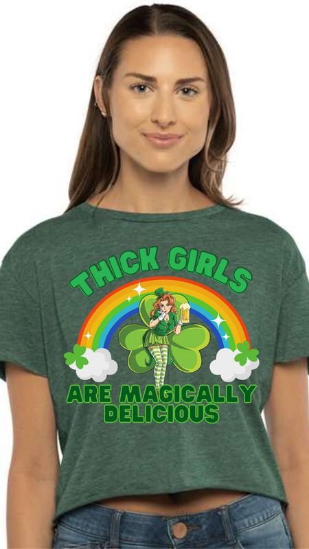 Thick Girls Are Magically Delicious Crop Top