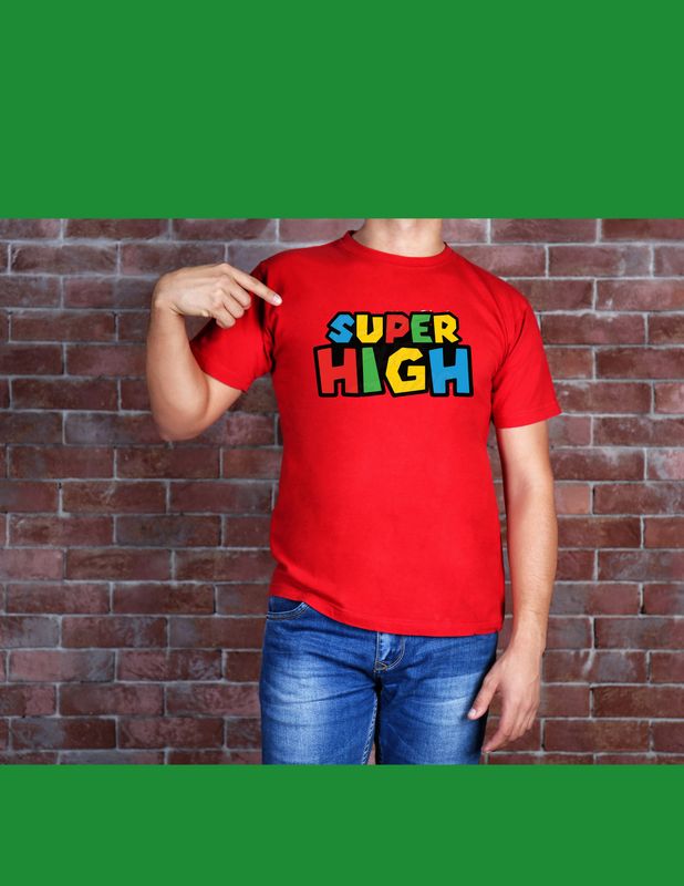 Super High Marijuana Graphic T-Shirt