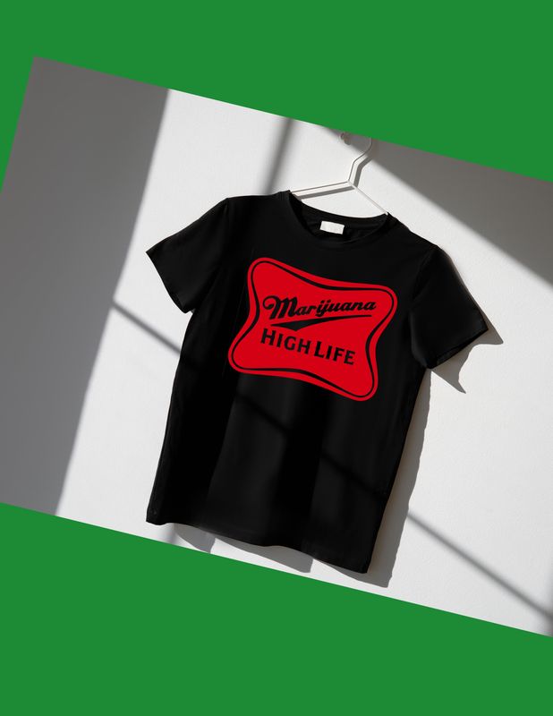 Marijuana High Life Graphic T-Shirt