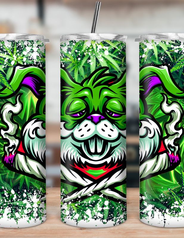 Baked Bunny Marijuana Tumbler