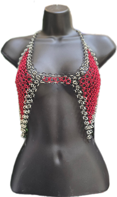​Custom Butterfly Chainmail Top-(thicker cleavage line)