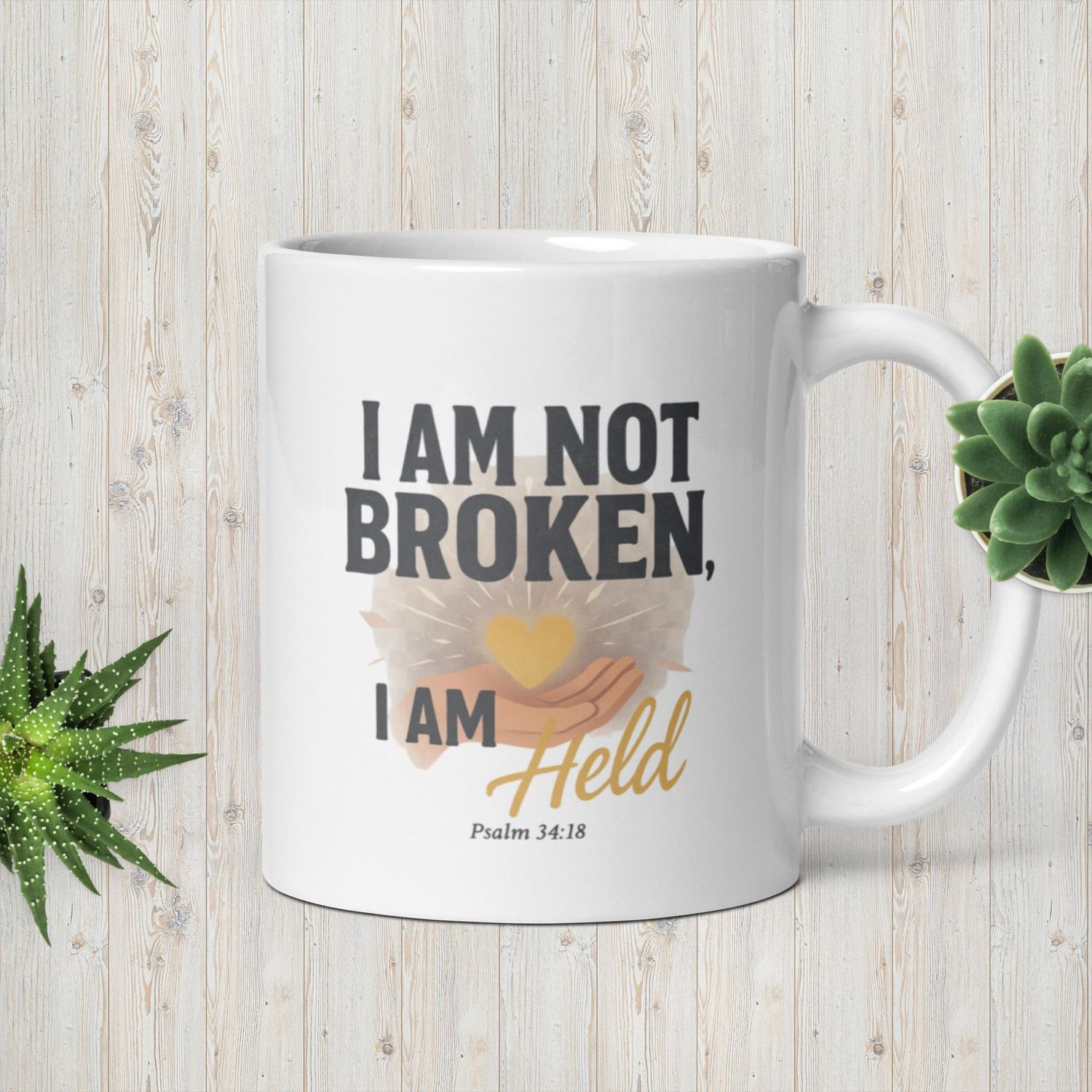 White glossy mug