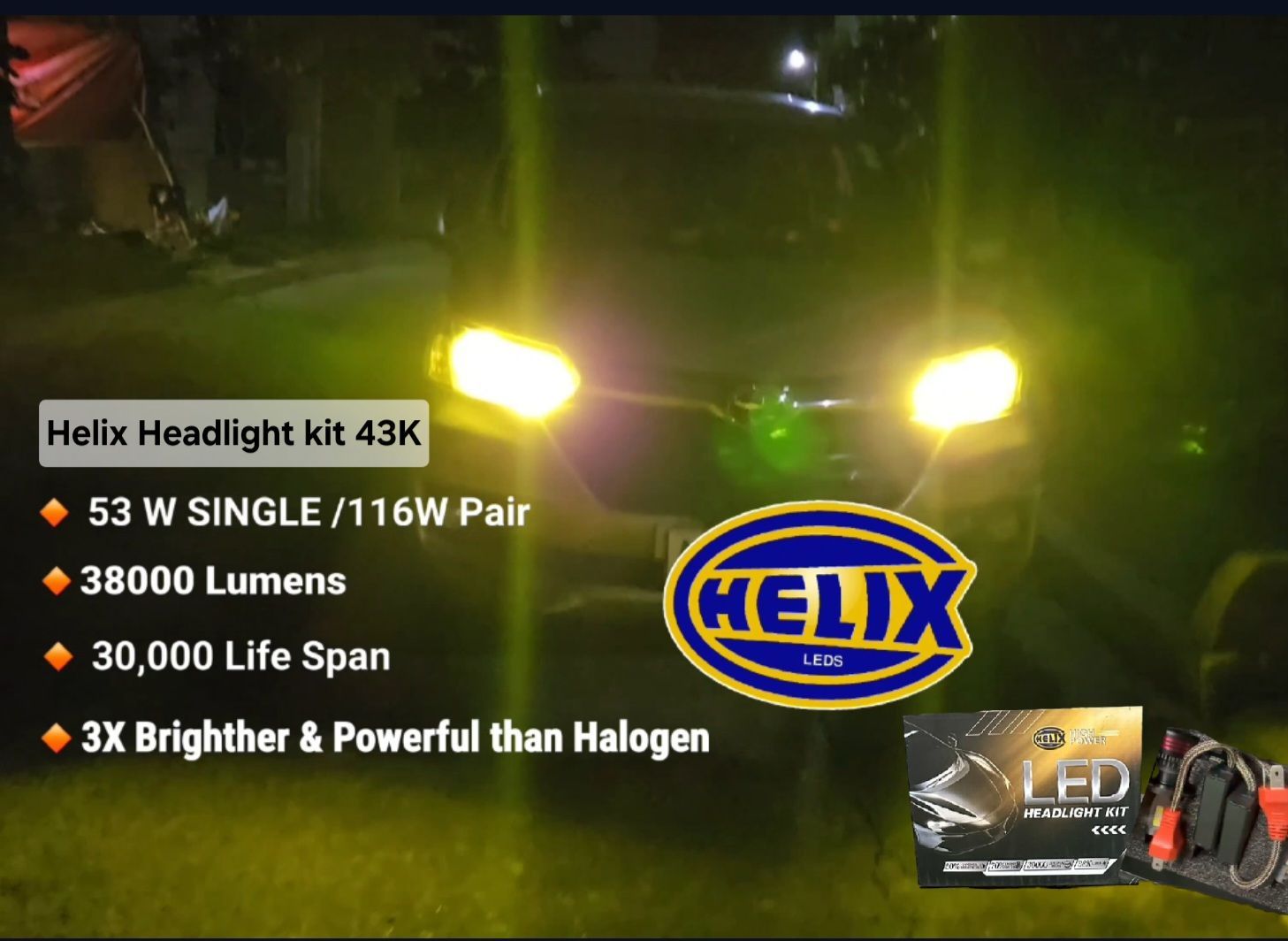 HELIX HEADLIGHT KIT  43K  (High Performance)