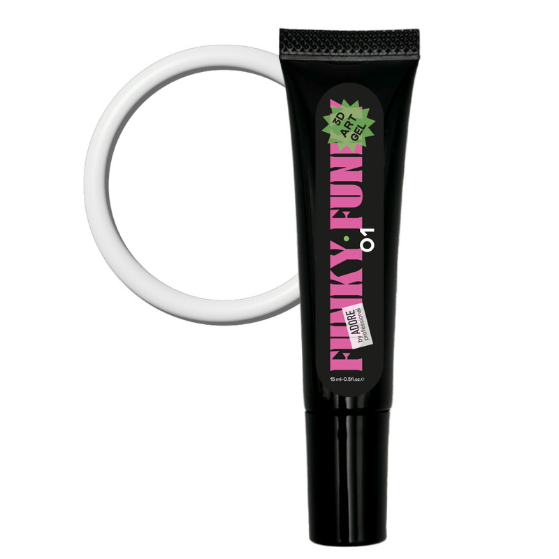 3D Funky Art Gel 15ml №01 - branco