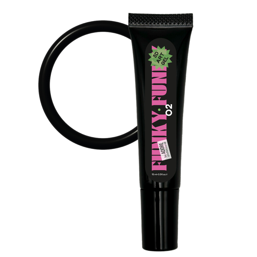 3D Funky Art Gel 15ml №02 - preto