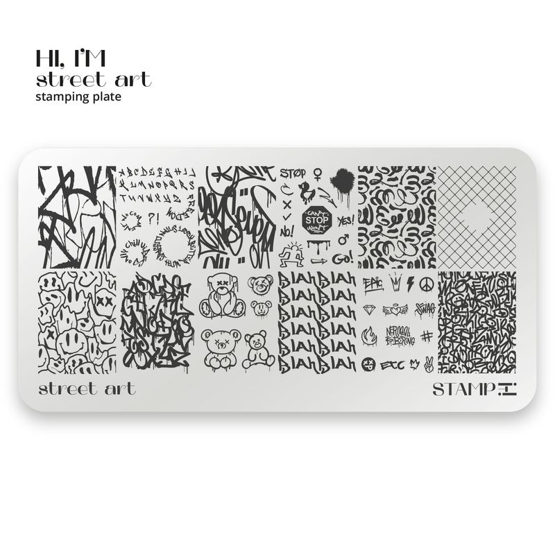STAMP IT! placa de carimbo - STREET ART