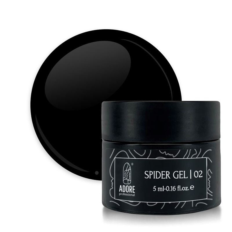 Spider Gel 5ml №02 - preto