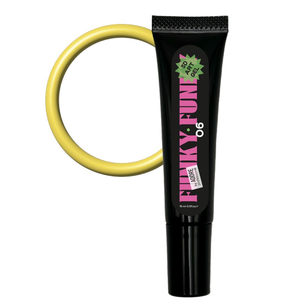3D Funky Art Gel 15ml №06 - amarelo