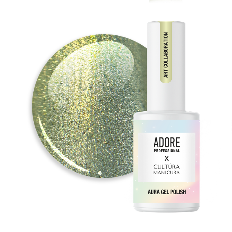 Verniz de gel &#39;cat&#39;s eye&#39; 8ml - A-08 &#39;toxic&#39;