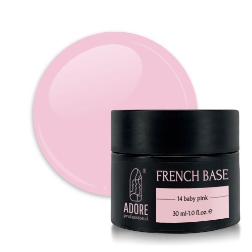 French Base 8ml №14 - baby pink 30 ml