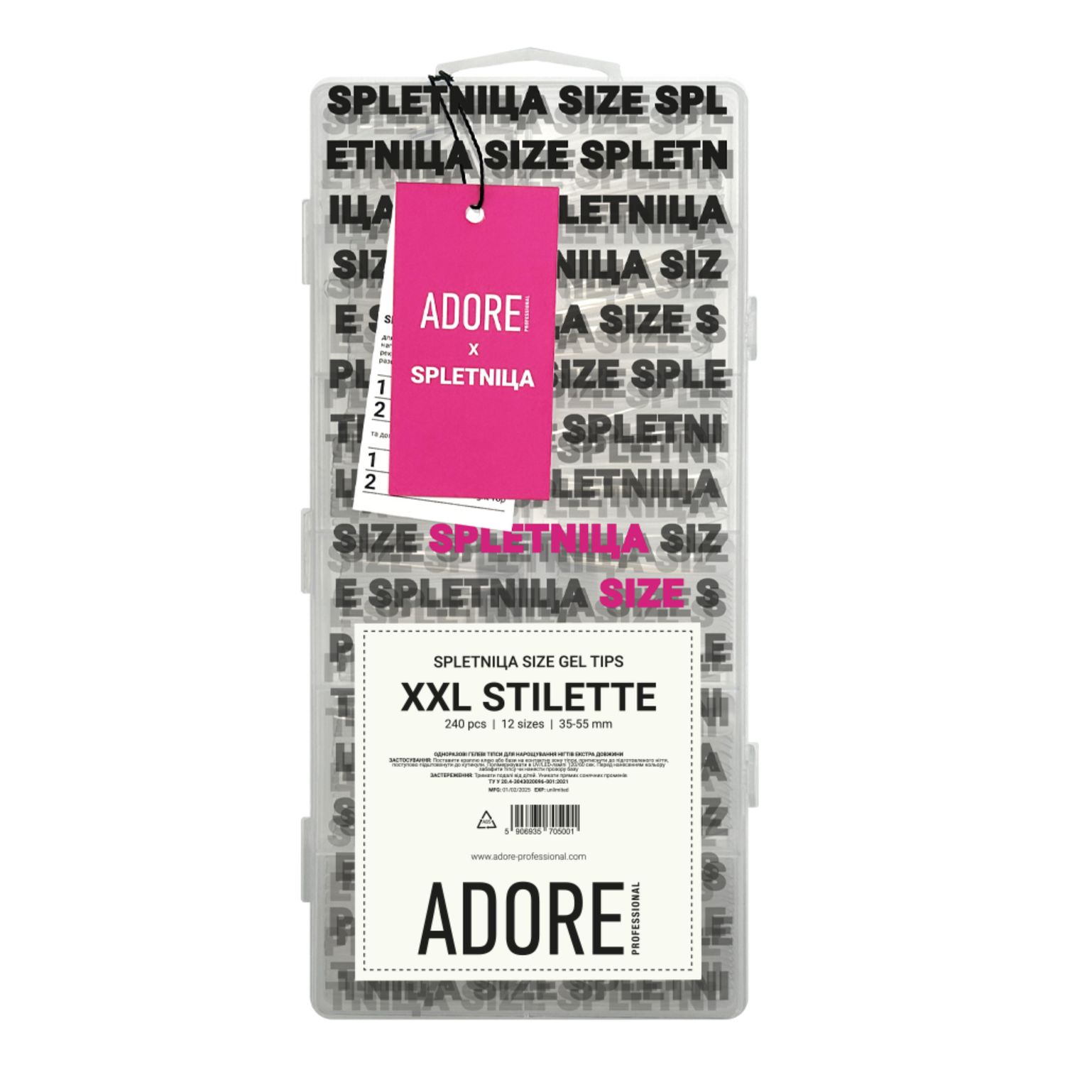 SPLETNIца SIZE gel tips XXL | STILETTE