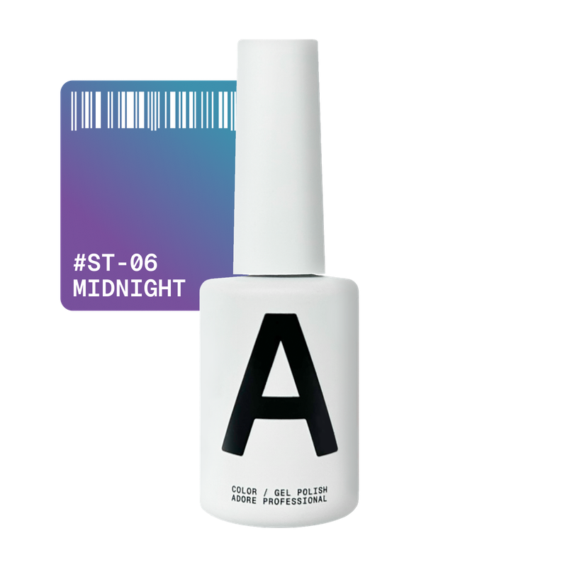 Verniz de gel Cat's Eye Satin 12ml ST-06 - midnight