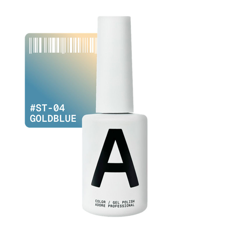 Verniz de gel Cat's Eye Satin 12ml ST-04 - goldblue