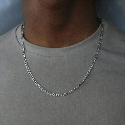 SUMENG New Punk Figaro Chain Necklace Silver Color Gold Color Alloy Long Necklace For Men Hip Hop Fashion Jewelry Gifts 2024