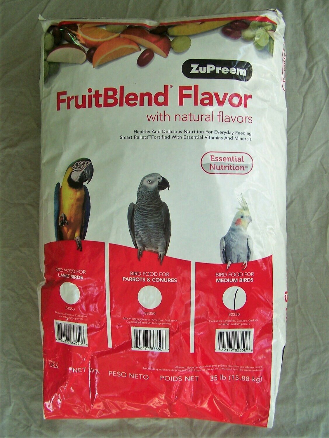 Zupreem fruit shop blend parrot food