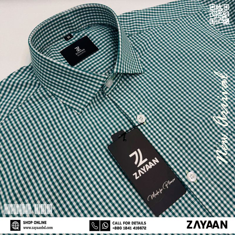 Casual Shirt for Men&#39;s- Sea Green