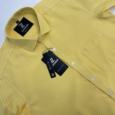 Casual Shirt for Men's- Yellow