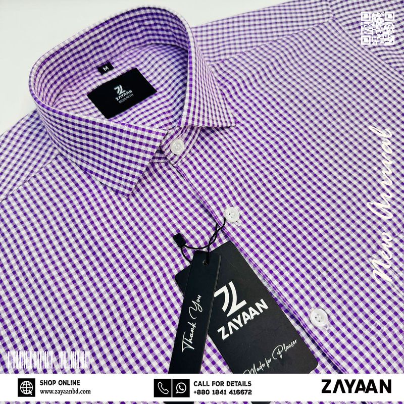 Casual Shirt for Men's- Purple