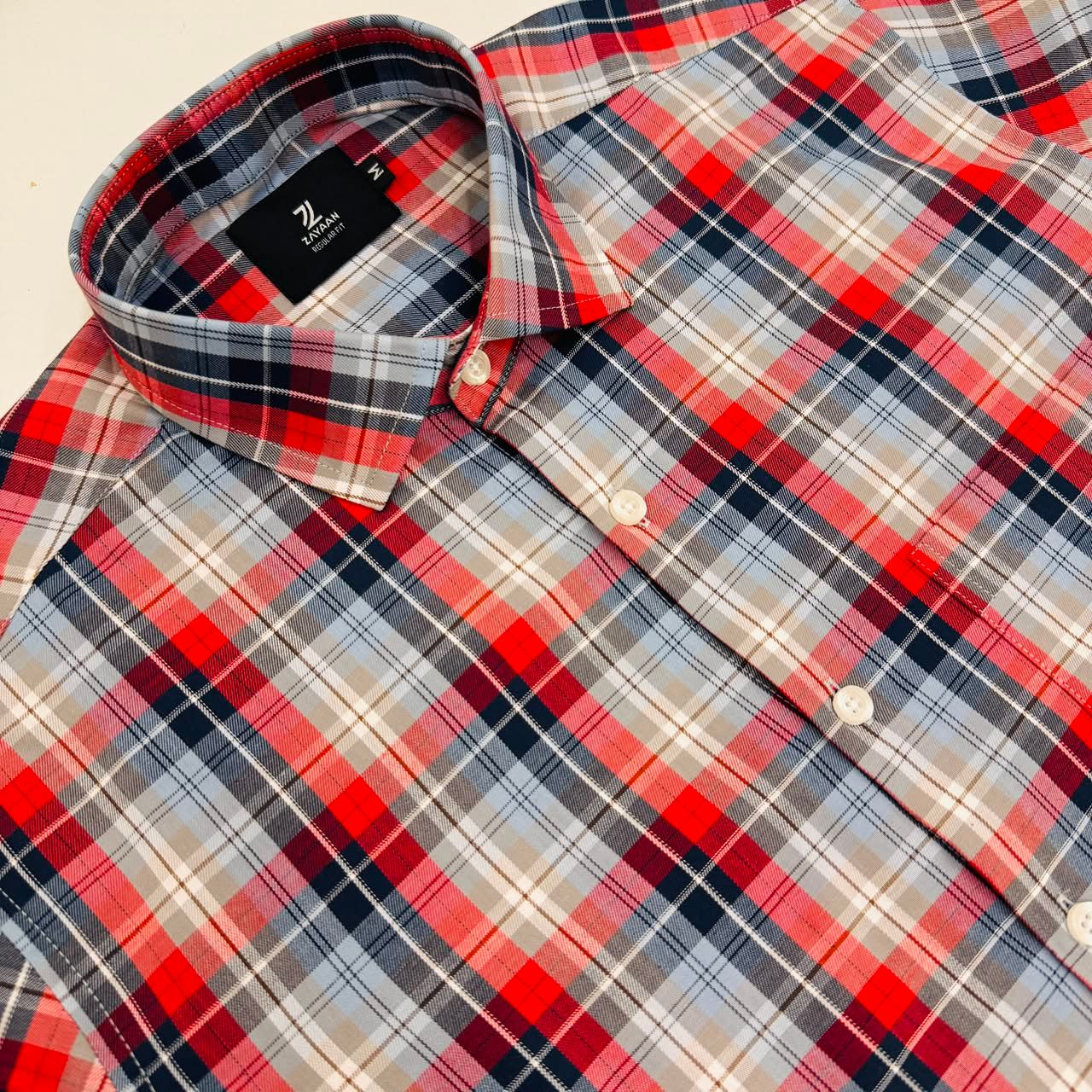 Fine Cotton Men's Full Sleeves Shirt