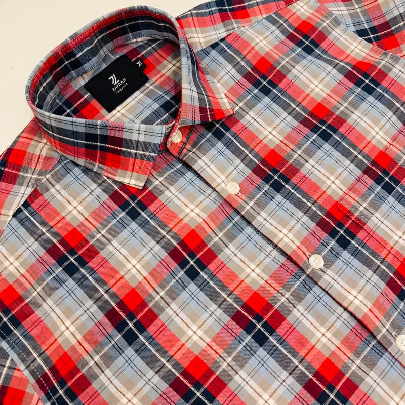 Fine Cotton Men's Full Sleeves Shirt