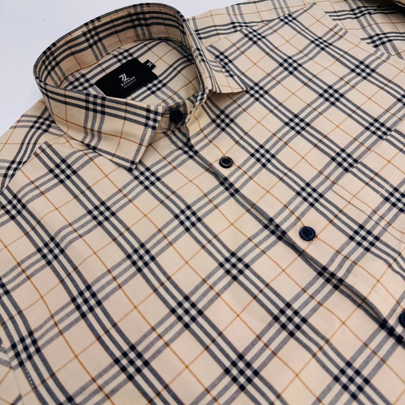 Fine Cotton Men's Full Sleeves Shirt
